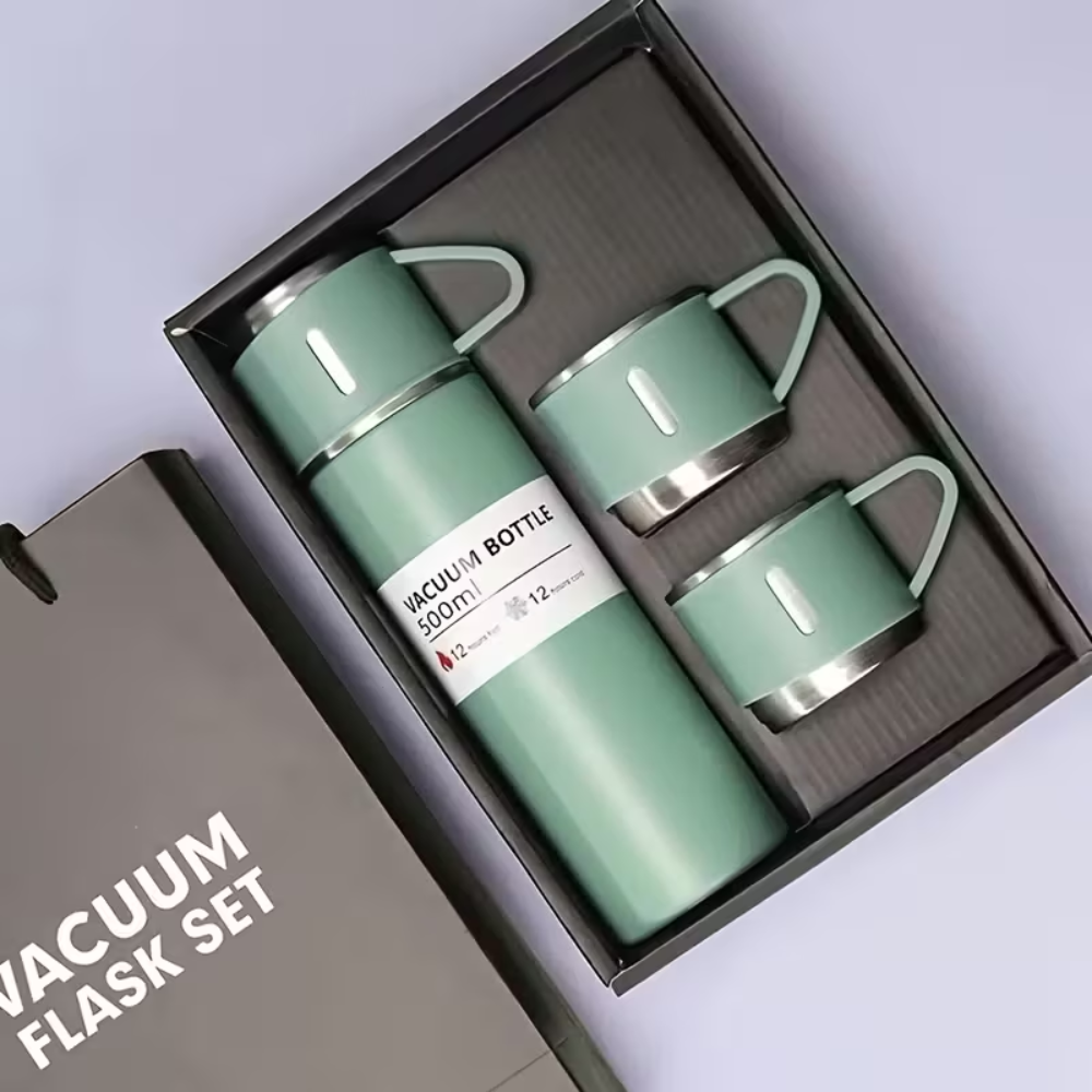 Set Termo 500ml Vasos De Cafe Termico Agua Caliente Fria