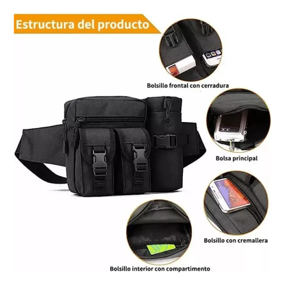 Banano Tactico Bolso Outdoor Porta Botella Bolso Impermeable