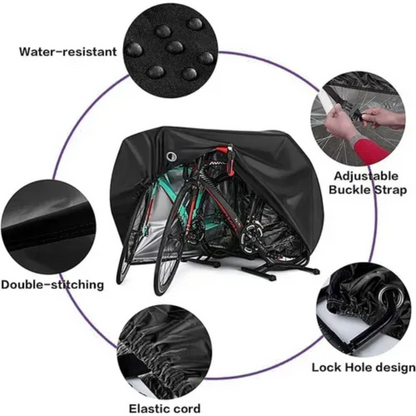 Funda Moto Cubre Bicicleta Carpa Impermeable Bici 110x200cm