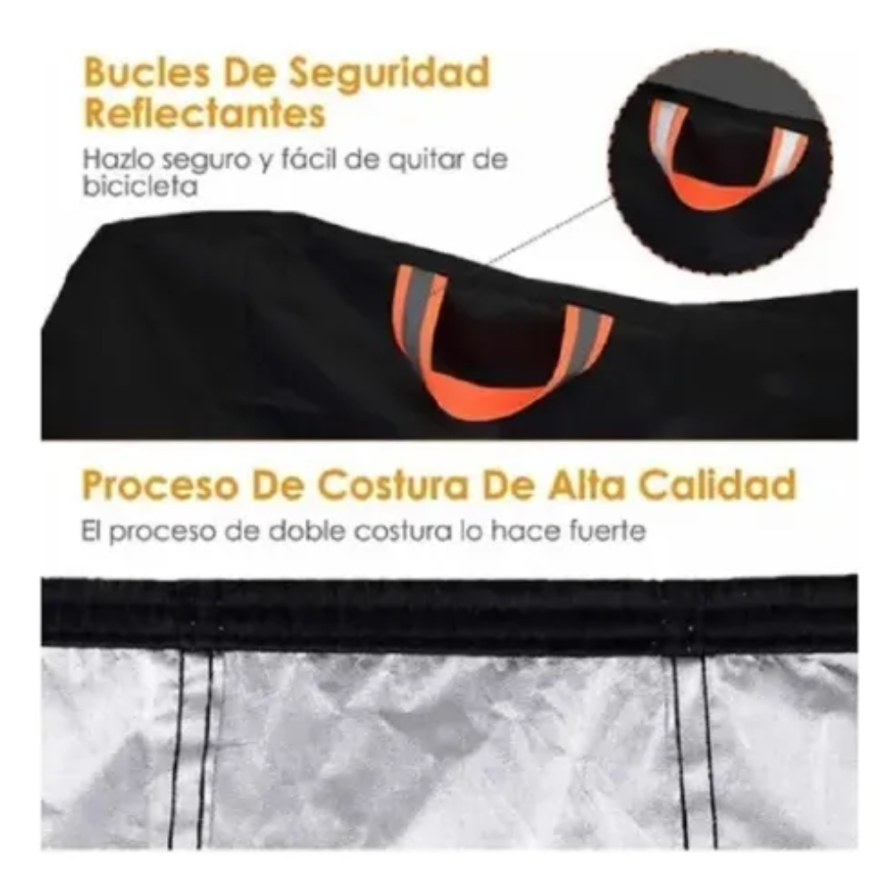 Funda Moto Cubre Bicicleta Carpa Impermeable Bici 110x200cm
