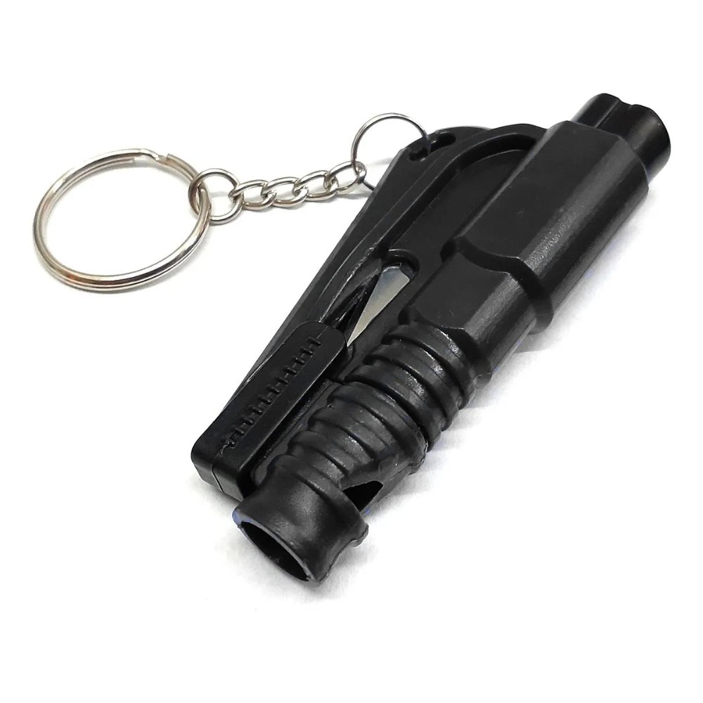 Kit Emergencia 3en1 Auto Llavero Rompevidrios Corta Cinturon