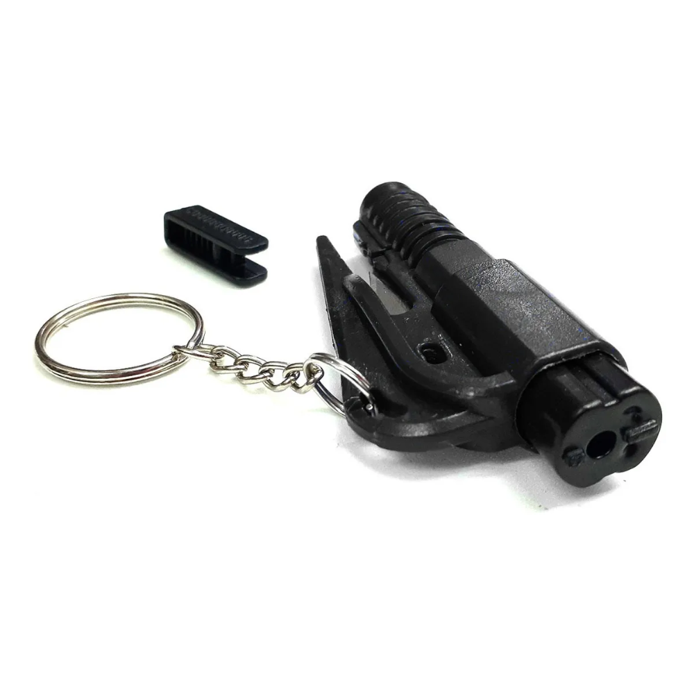 Kit Emergencia 3en1 Auto Llavero Rompevidrios Corta Cinturon