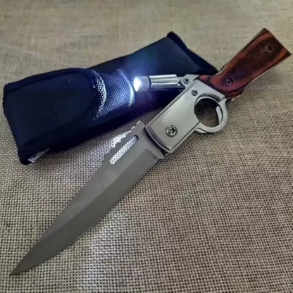 Cuchillo Supervivencia Navaja Automatica Bayoneta 21cm