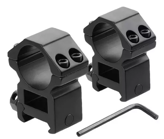 Monturas Riel 20mm Picatinny Montura Alta Mira Tubo 30mm