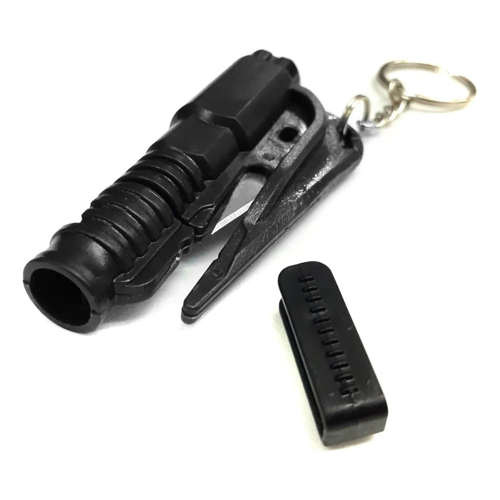 Kit Emergencia 3en1 Auto Llavero Rompevidrios Corta Cinturon