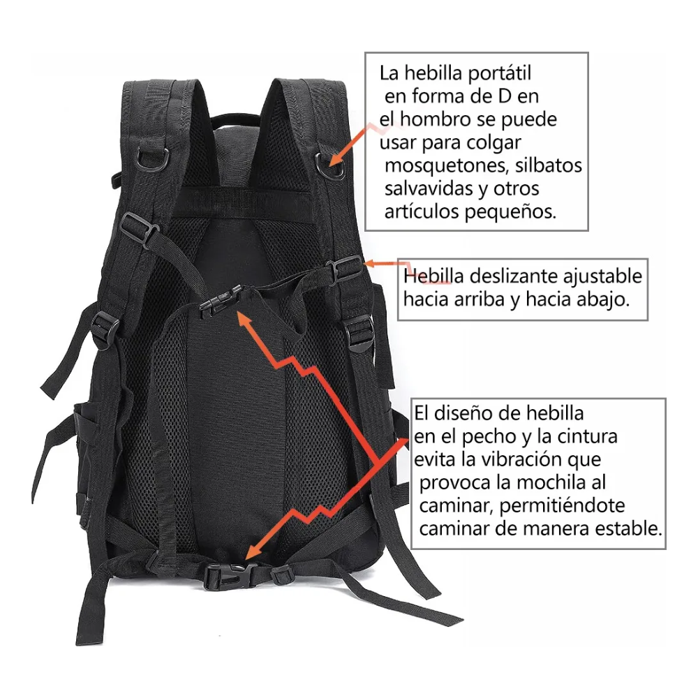 Mochila Tactica Molle Mochila Outdoor Mochila Trekking 40lt