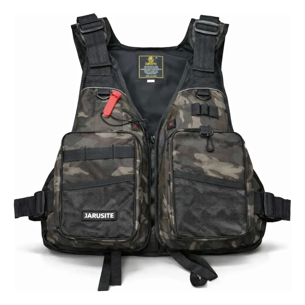 Chaleco Pesca Salvavidas Ajustable Chaleco Multifuncional