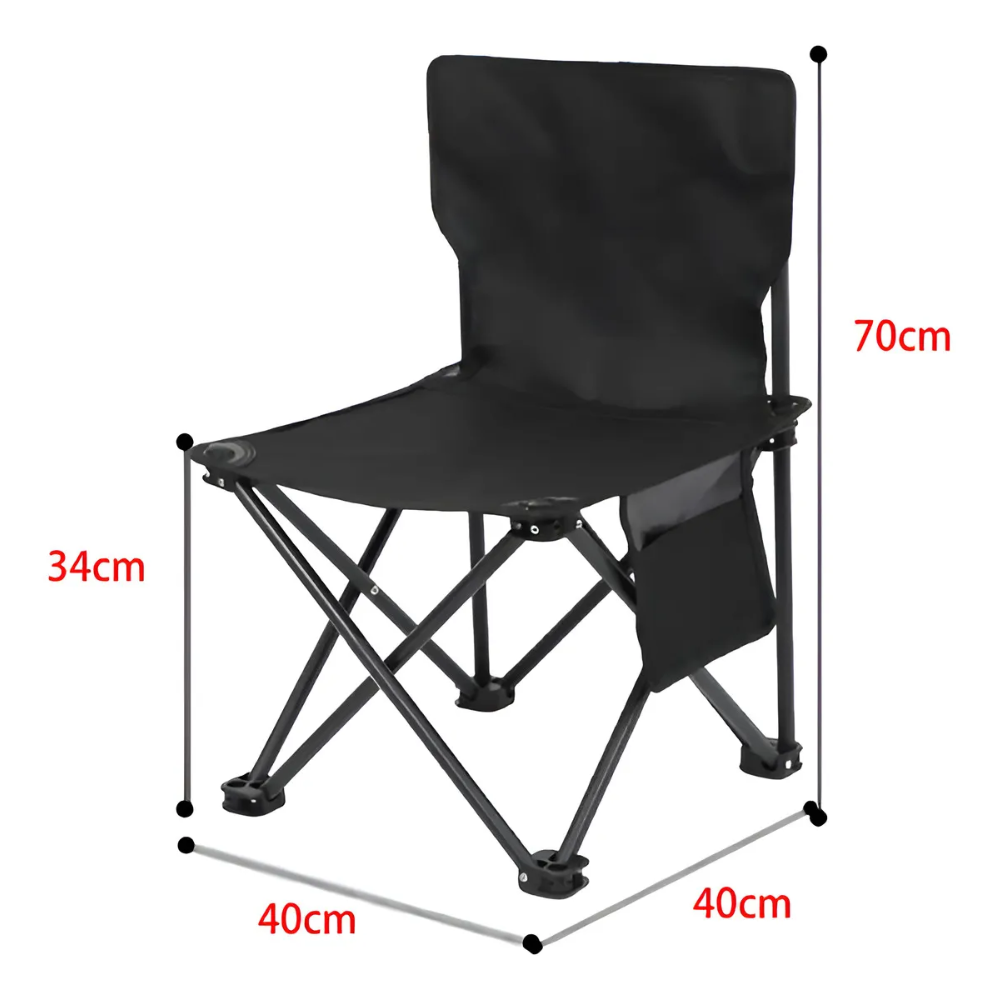 Silla Plegable Portatil Para Camping Playa Picnic Con Bolso