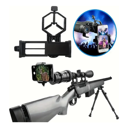Sideshot Adaptador Celular Para Mira Telescopica Rifle/fusil
