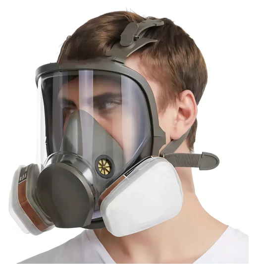 Mascara Gas Mascara Full Face 6800 + Filtros Respirador 6001