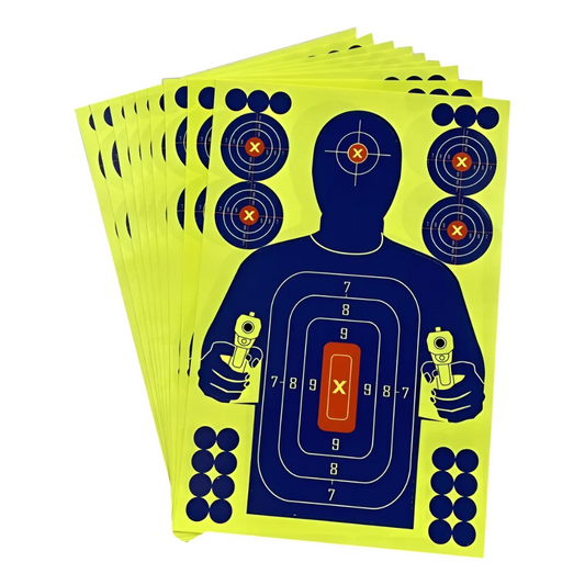 10 Target Adhesivo Rifle Aire Diana Silueta Rifle De Poston
