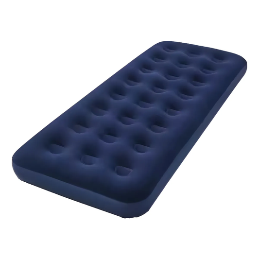 Colchon Inflable 1 Plaza Cama Inflable Dormir Color Azul