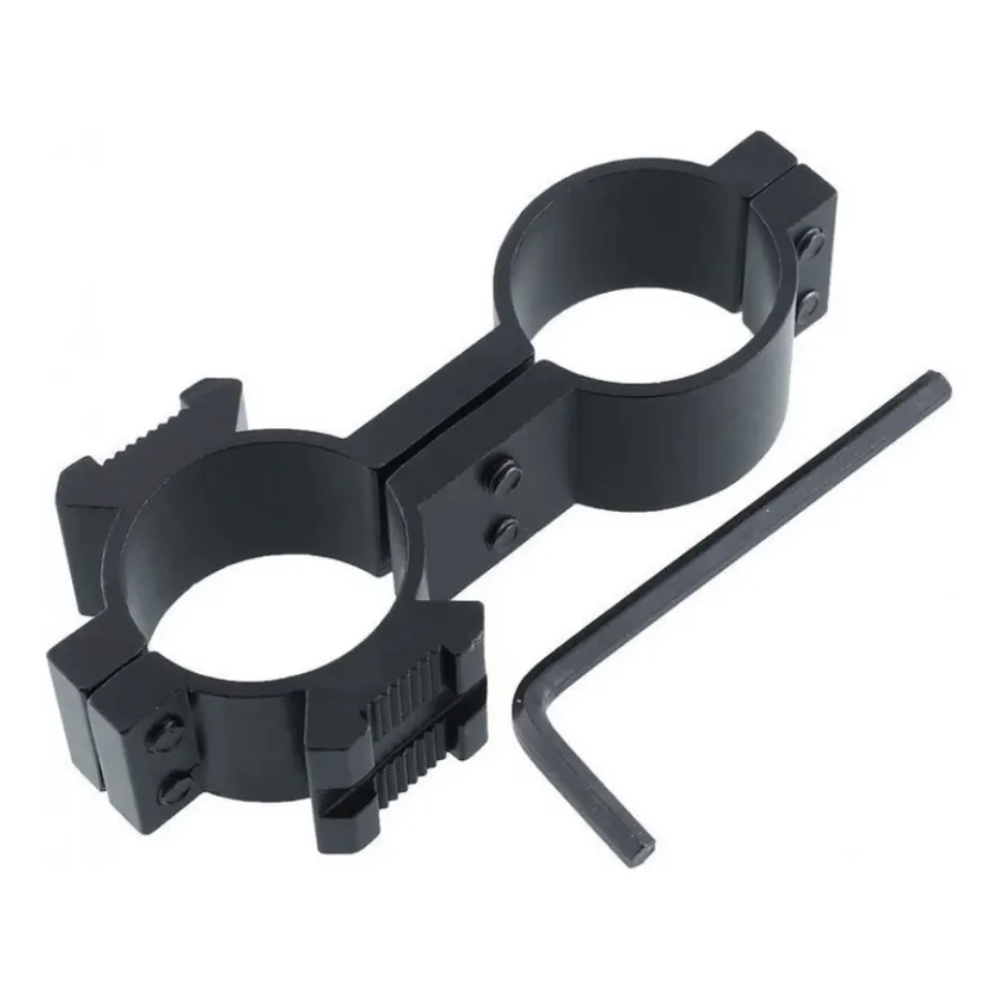 Soporte Linterna Tactica Airsoft Paintball Doble Anillo