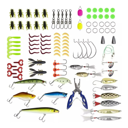 Kit Señuelos Pesca Señuelo Rapala Señuelos De Vinilos 101 Pc