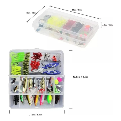 Kit Señuelos Pesca Señuelo Rapala Señuelos De Vinilos 101 Pc