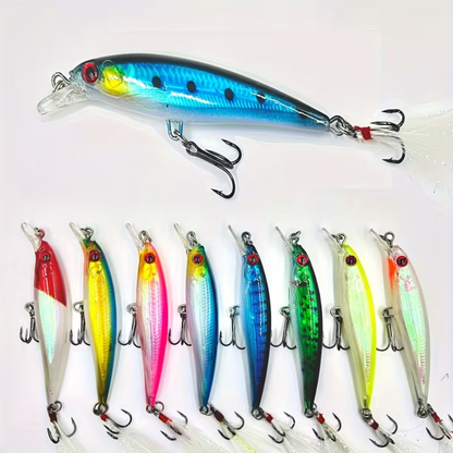 Señuelo Pesca 11cm Con 2 Ganchos Triples Señuelos Mar 13g