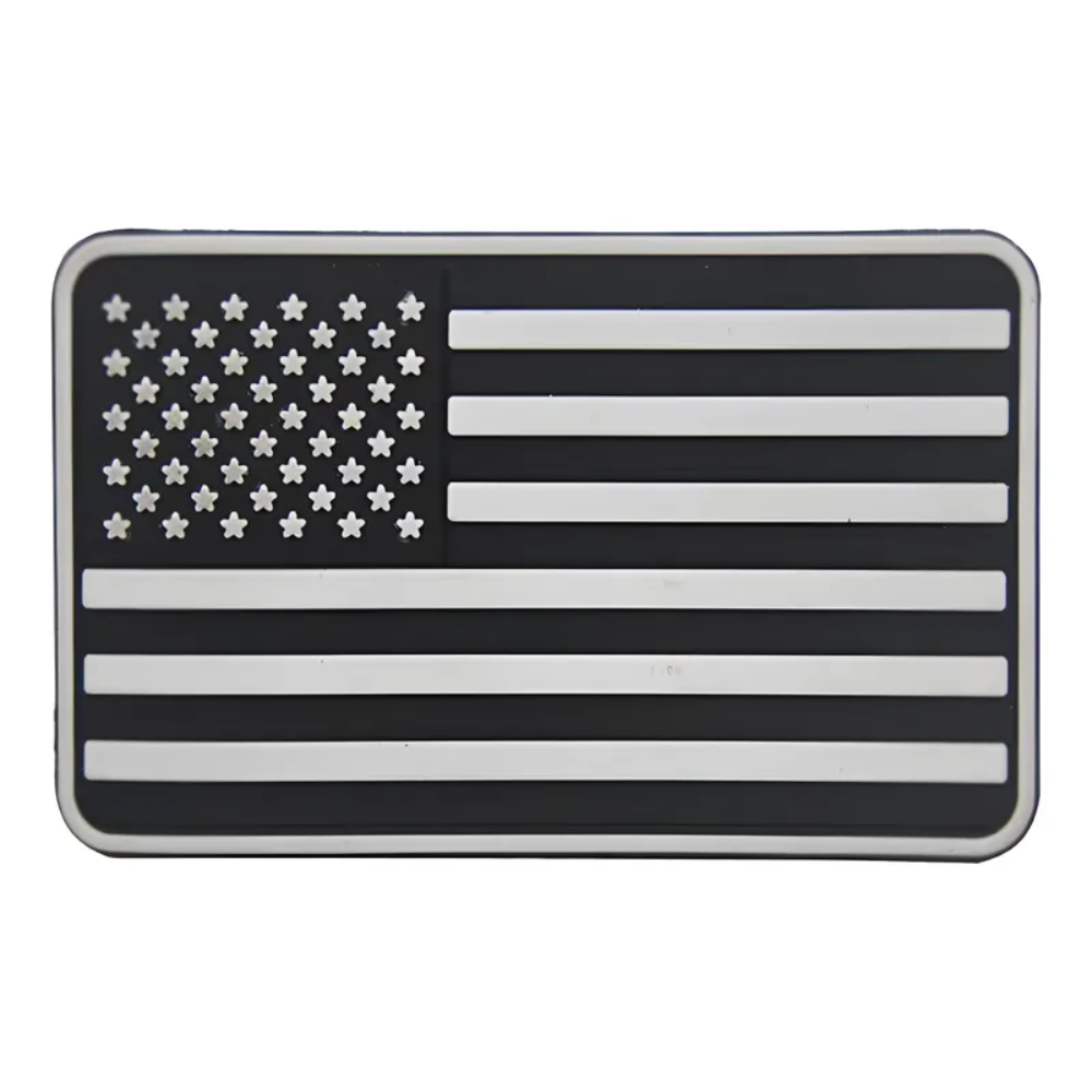Parches Tacticos Airsoft Parche Airsoft Estados Unidos Negro PVC