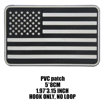 Parches Tacticos Airsoft Parche Airsoft Estados Unidos Negro PVC