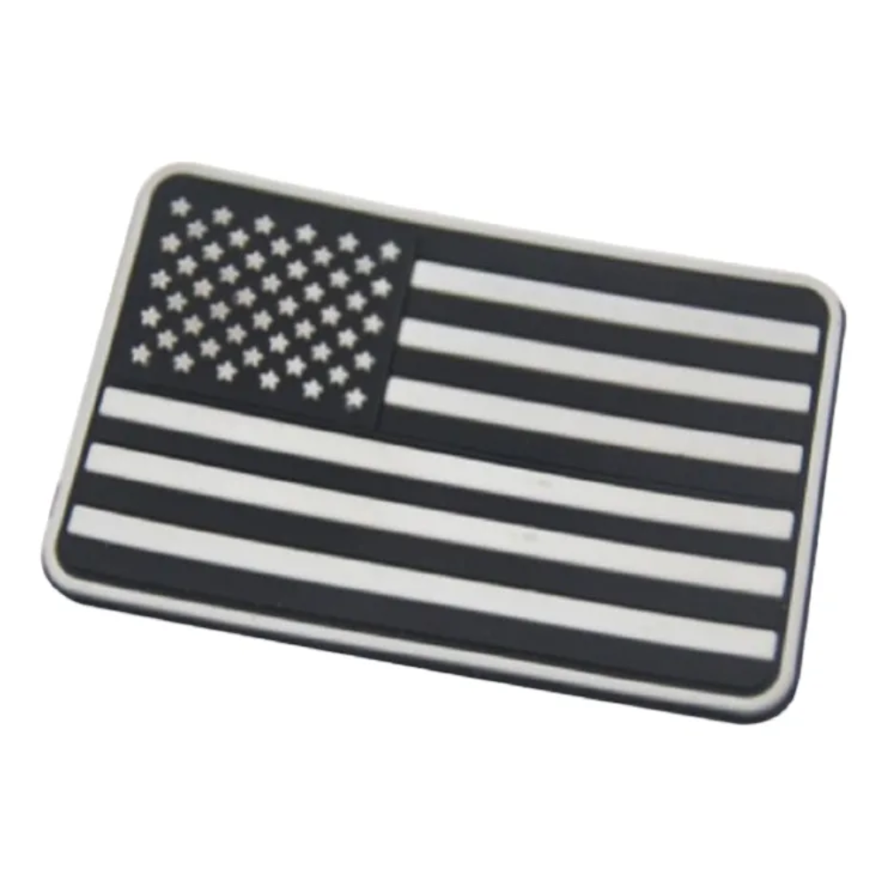 Parches Tacticos Airsoft Parche Airsoft Estados Unidos Negro PVC