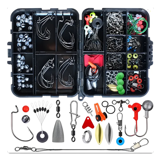 Kit Señuelo Pesca Organizadora Anzuelo Pesca Señuelos 191pz