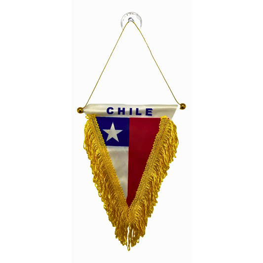 Banderas Chile Colgante Ventosa Fiestas Patrias 16x20