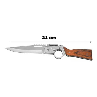Cuchillo Supervivencia Navaja Automatica Bayoneta 21cm