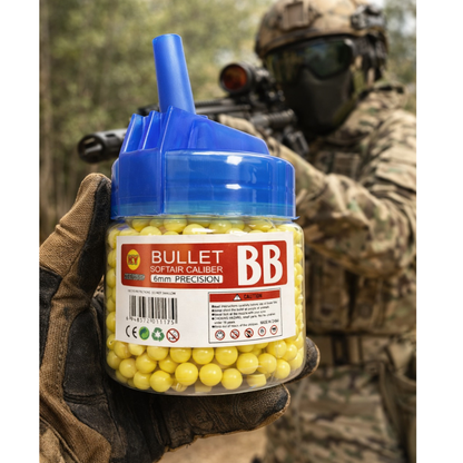 Balines 500 piezas de perdigones para pistola de aire comprimido Bolas PVC 0,12