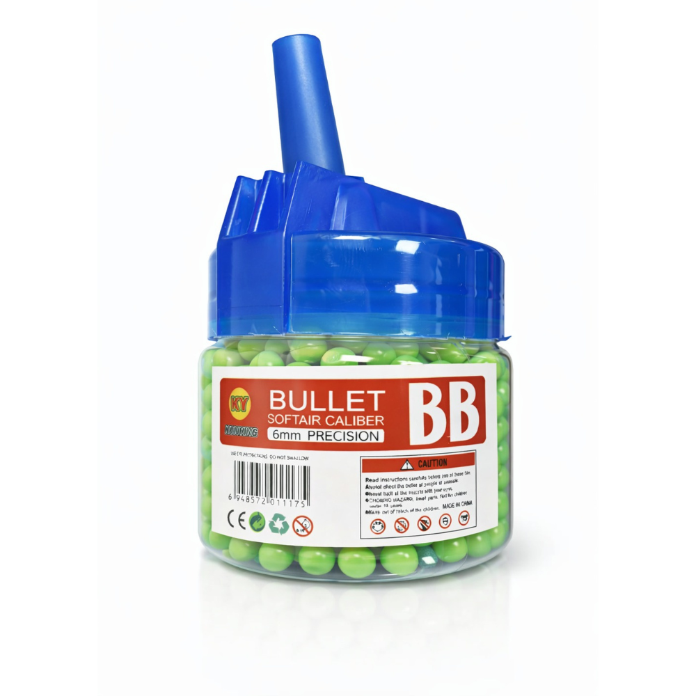 Balines 500 piezas de perdigones para pistola de aire comprimido Bolas PVC 0,12