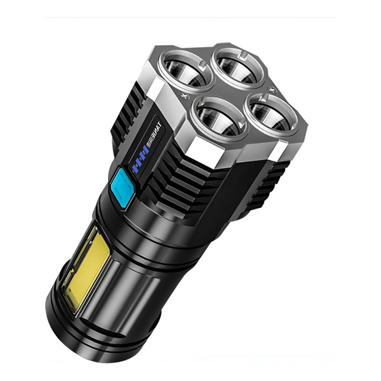 Linterna Led Usb Recargable Foco Camping 4 Focos Cob Led