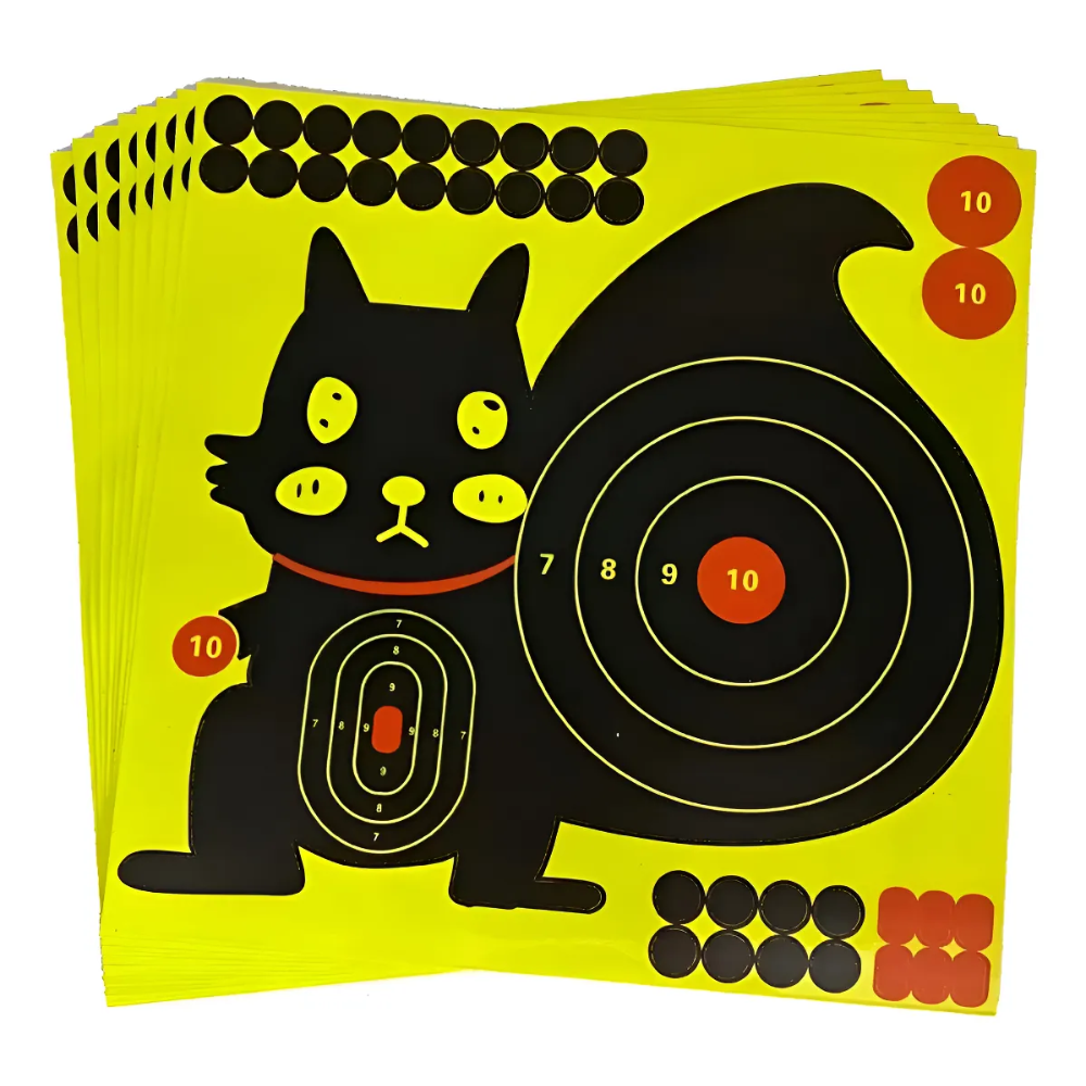 X10 Target Adhesivo Rifle Aire Diana Silueta Rifle De Poston