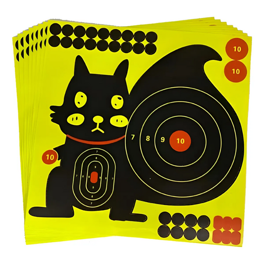 X10 Target Adhesivo Rifle Aire Diana Silueta Rifle De Poston