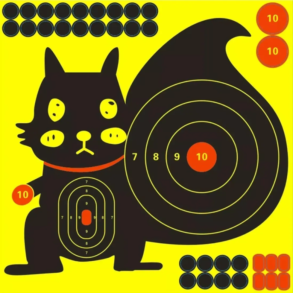 X10 Target Adhesivo Rifle Aire Diana Silueta Rifle De Poston