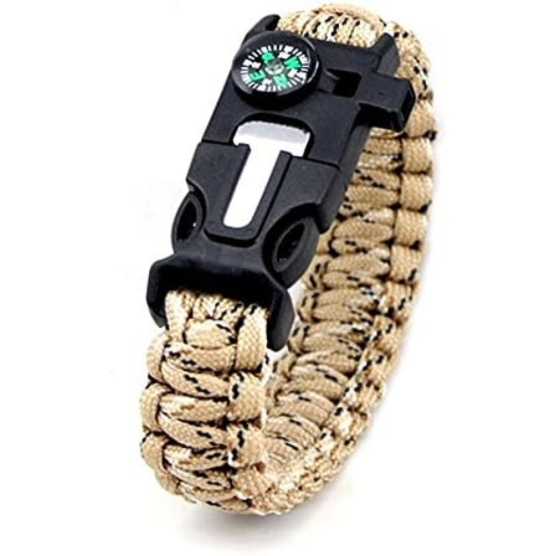 Pulsera Paracord Treking Y Escalada Supervivencia 5 En 1