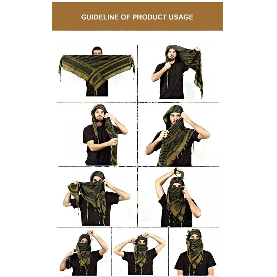Shemagh Pañuelo Tactico Militar Bufanda Airsoft Paintball
