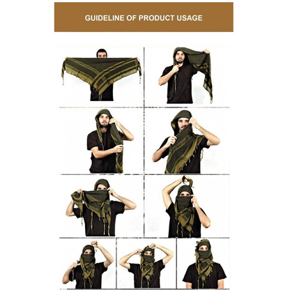 Shemagh Pañuelo Tactico Militar Bufanda Airsoft Paintball