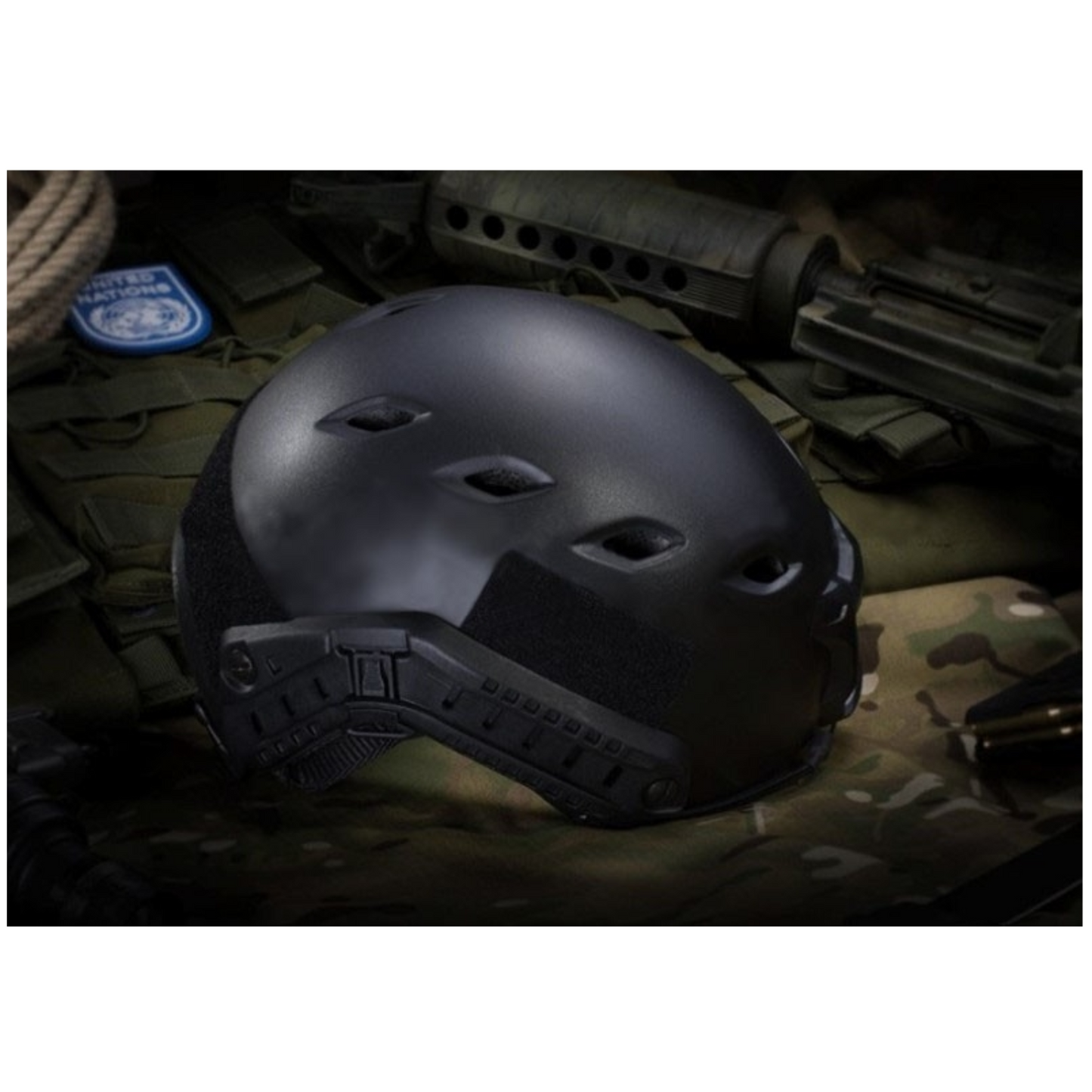 Casco Airsoft Cascos Tactico Airsoft Casco Emerson ajustable Verde