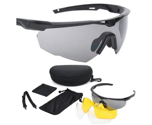 Lentes Tacticos 3 Micas Lentes Uv Airsoft Lentes Militares.