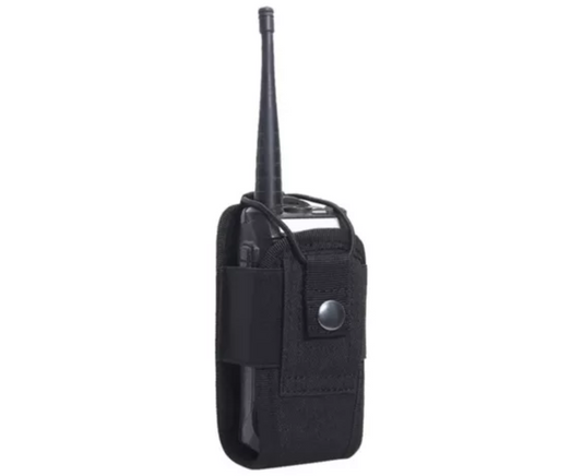Pouch Porta Radio Molle Pouch Tactico Porta Radio Airsoft Negro