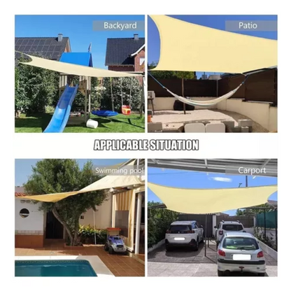 Toldo Vela Rectangular Toldo Vela Sombreadora Toldo 5x2mts