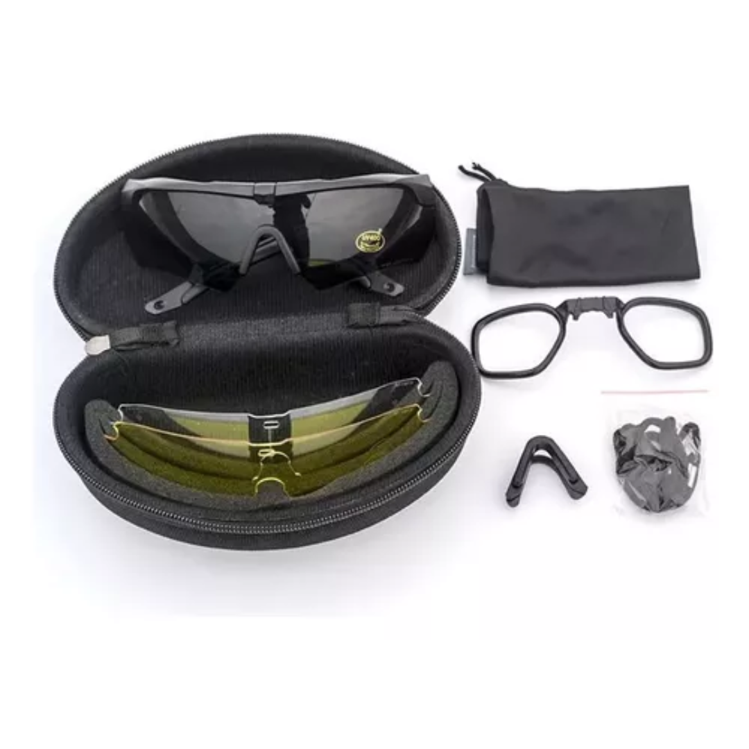 Lentes Tacticos 3 Micas Lentes Uv Airsoft Lentes Militares.