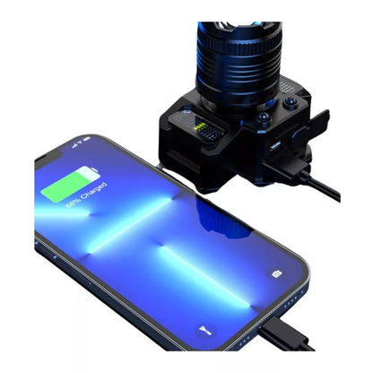 Linterna Frontal Minera Cob Linterna Recargable Tactica Usb