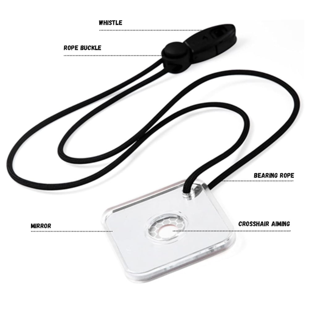 Accesorio Supervivencia Espejo Accesorio Camping Con Silbato