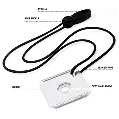 Accesorio Supervivencia Espejo Accesorio Camping Con Silbato
