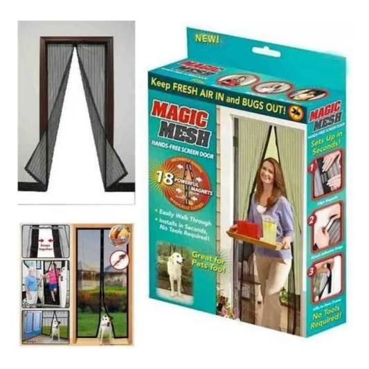 Cortina Puerta Malla Anti Mosquitos Malla Mosquitera 100x210