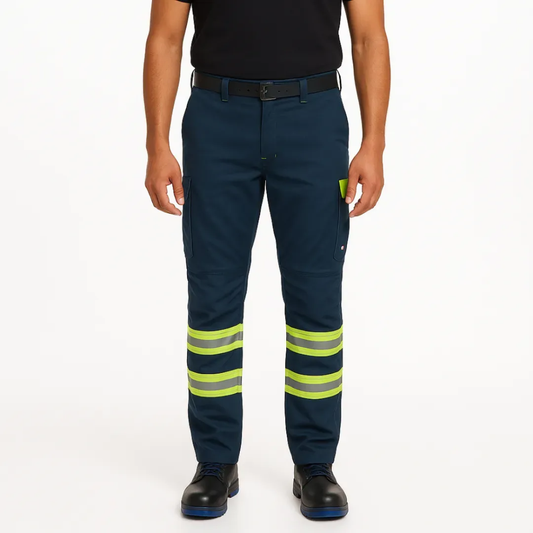Pantalon Cargo Gabardina Pantalon Trabajo Reflectante