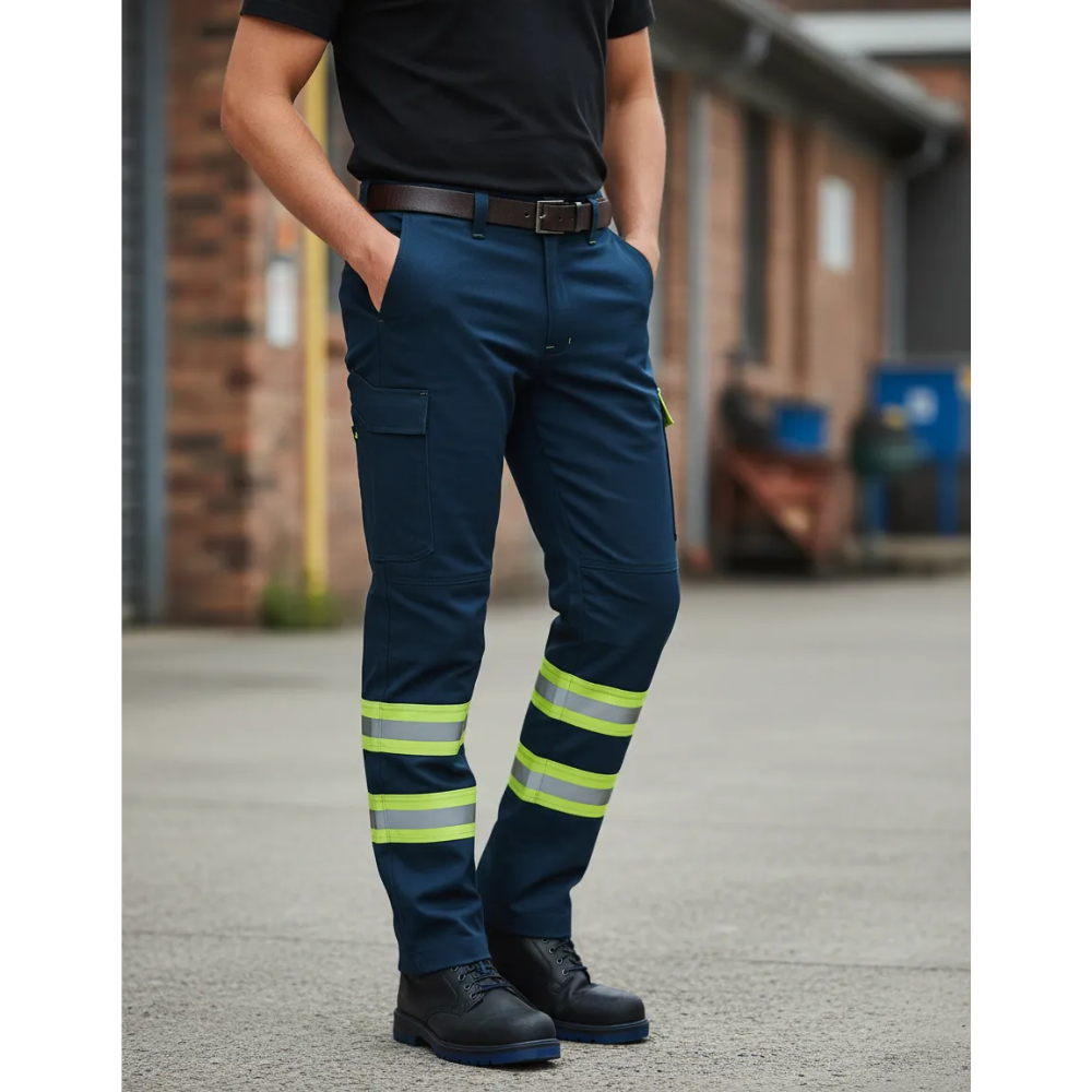 Pantalon Cargo Gabardina Pantalon Trabajo Reflectante