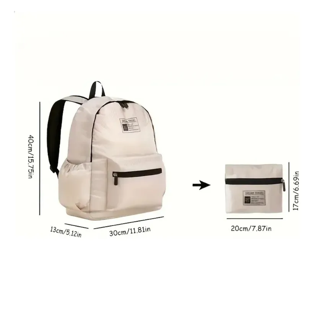 Mochila Mujer Mochila Clasica Bolso Impermeable 40x13x30cm
