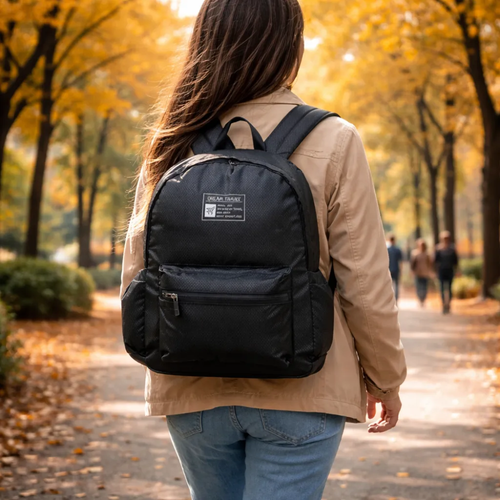 Mochila Mujer Mochila Clasica Bolso Impermeable 40x13x30cm