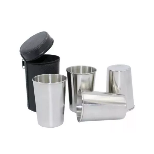 Set 4 Vasos Camping Vaso Termico Vaso Portatil Vasos Camping
