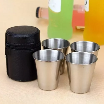 Set 4 Vasos Camping Vaso Termico Vaso Portatil Vasos Camping